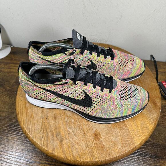 Nike Flyknit Racer Multicolor 3.0 Grey Tongue Men's Size 11 Shoe 526628-004